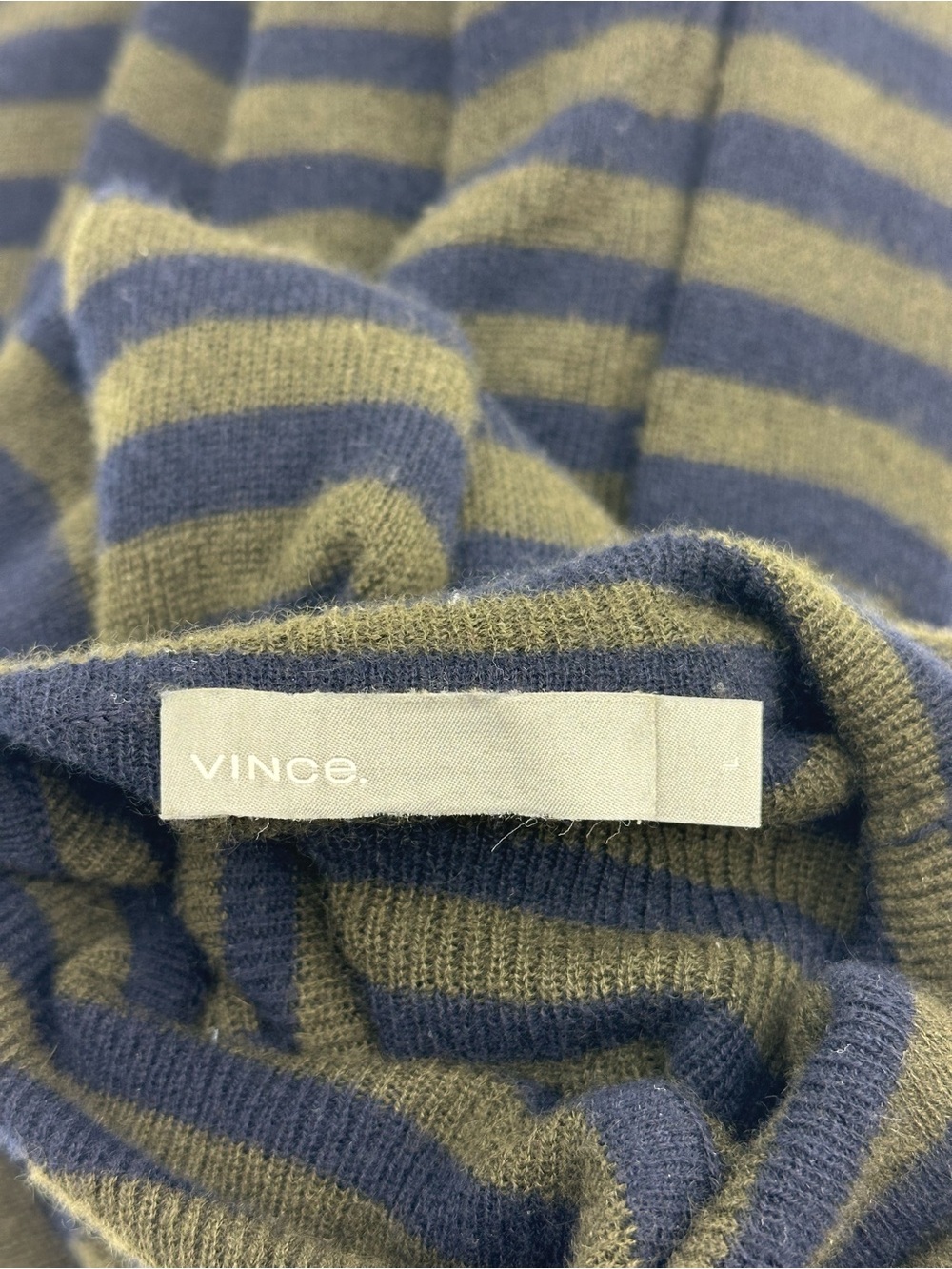 Vince Cashmere Striped Turtleneck Sweater - Picture 9 of 11